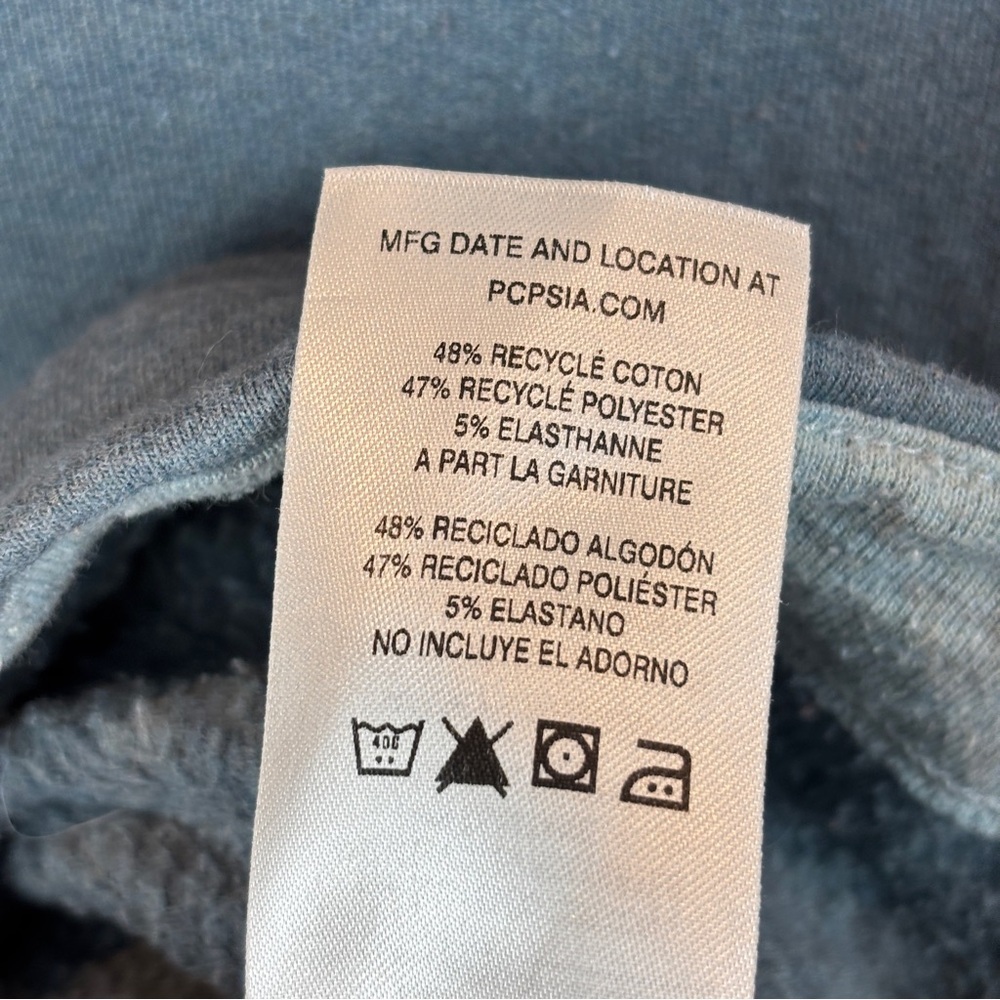 Patagonia Live Simply Camper Uprisal Crew Sweatshirt Women's XS Grey Blue Cotton - Picture 7 of 8